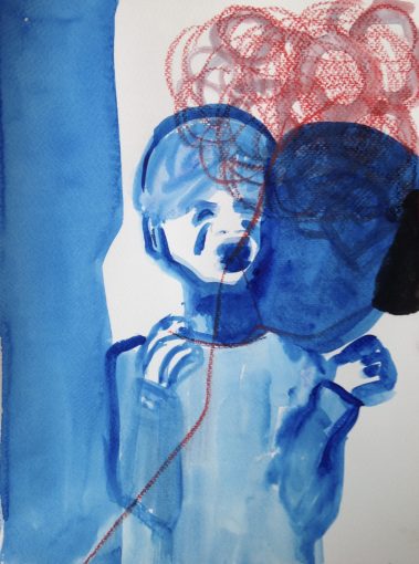 Mixed media on paper, 32 x 24 cm, 2020