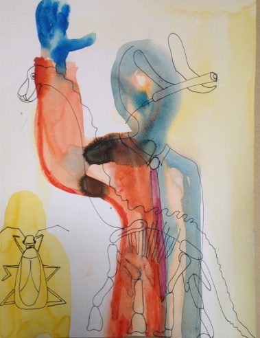 Mixed media on paper, 29 x 21 cm, 2020