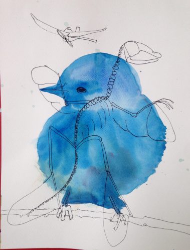 Mixed media on paper, 29 x 21 cm, 2020